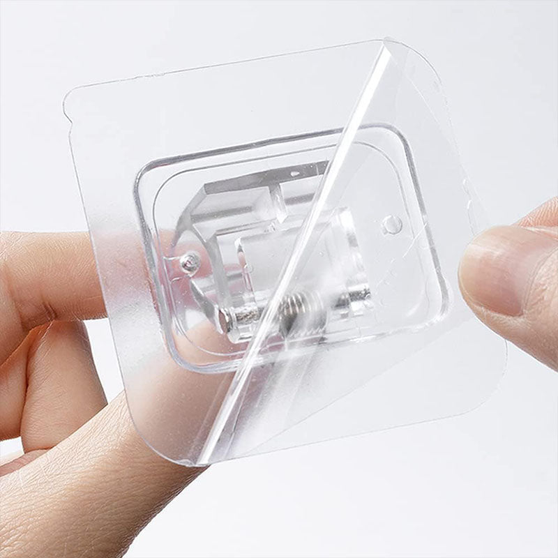 SET DE GANCHOS AUTOADHESIVOS PARA CORTINA
