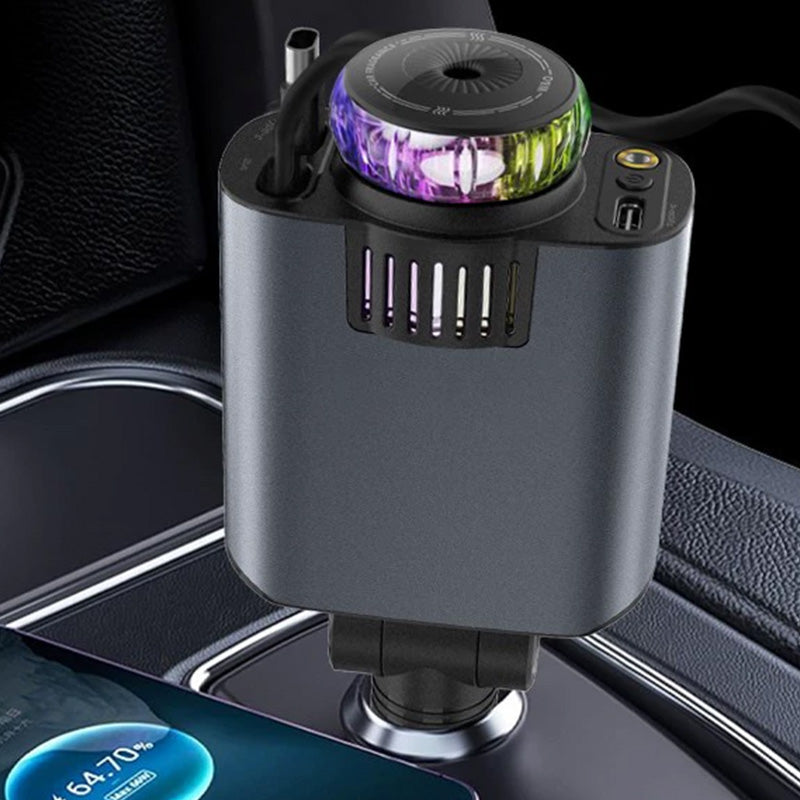 🔋⚡شاحن هاتف 5في 1 ومعطر جو وإضاءة ملونة