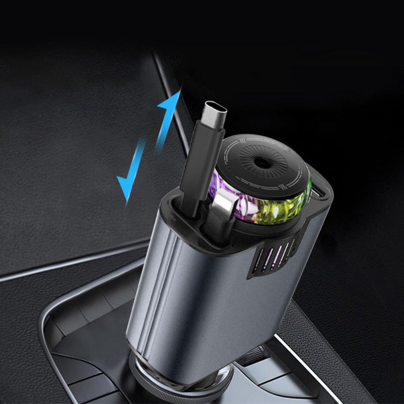 🔋⚡شاحن هاتف 5في 1 ومعطر جو وإضاءة ملونة